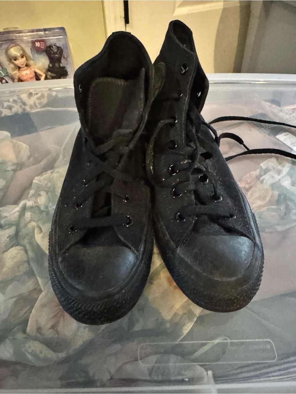 Converse Men’s Black High-Top Canvas Sneakers